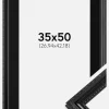 Ramme Abisko Sort 35x50 cm - Passepartout Sort 11x17 inches