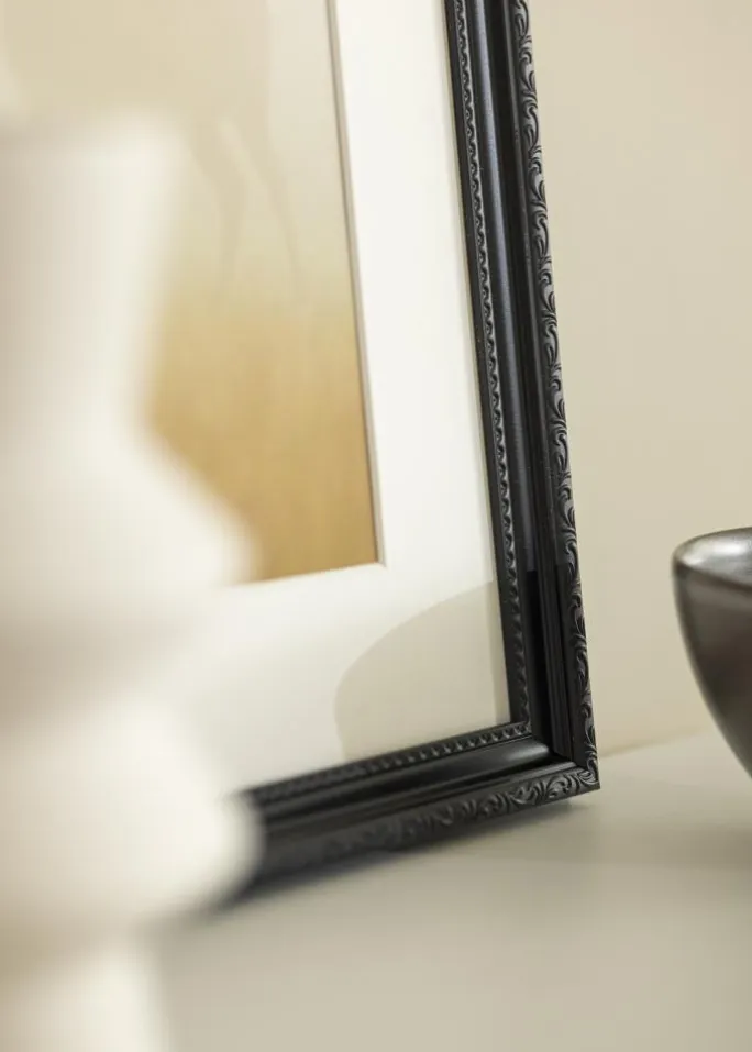 Ramme Abisko Sort 60x80 cm - Passepartout Hvid 50x65 cm