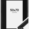 Ramme Abisko Sort 50x70 cm - Passepartout Sort 33x56 cm