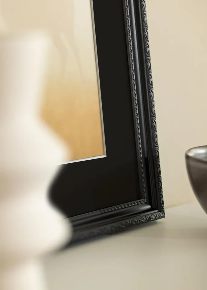 Ramme Abisko Sort 40x60 cm - Passepartout Sort 32,9x48,3 cm (A3+)