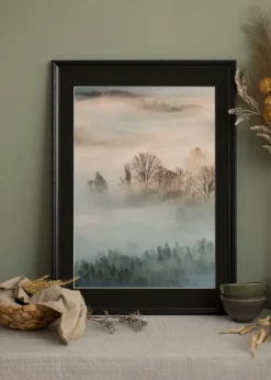 Ramme Abisko Sort 35x50 cm - Passepartout Sort 25x35 cm