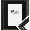 Ramme Abisko Sort 20x25 cm - Passepartout Sort 13x19,5 cm