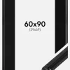 Ramme Abisko Sort 60x90 cm - Passepartout Sort 40x70 cm