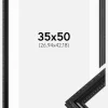 Ramme Abisko Sort 35x50 cm - Passepartout Hvid 11x17 inches