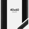 Ramme Abisko Sort 40x60 cm - Passepartout Sort 25x50 cm