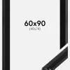 Ramme Abisko Sort 60x90 cm - Passepartout Sort 50x75 cm