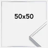 Ramme Aluminium Akrylglas Blank Sølv 50x50 cm