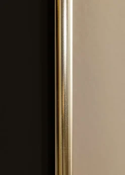 Ramme Aluminium Blank Guld 70x100 cm - Passepartout Sort 62x85 cm