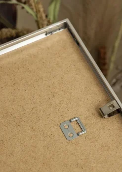 Ramme Aluminium Blank Sølv 70x100 cm - Passepartout Hvid 60x90 cm