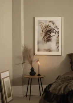 Ramme Aluminium Blank Sølv 50x70 cm - Passepartout Hvid 16x24 inches