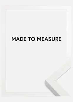 Ramme Amanda Box Hvid - Valgfri Størrelse (Plexiglas)