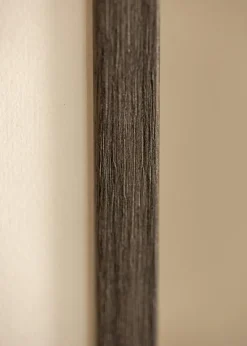 Ramme Ares grå Eg 50x70 cm - Passepartout Hvid 42x59,4 cm
