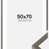 Ramme Ares Grå Eg 50x70 cm - Passepartout Hvid 16x23 inches