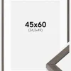 Ramme Ares Grå Eg 45x60 cm - Passepartout Hvid B3 353x500 mm