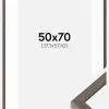 Ramme Ares Grå Eg 50x70 cm - Passepartout Hvid 15x23 inches