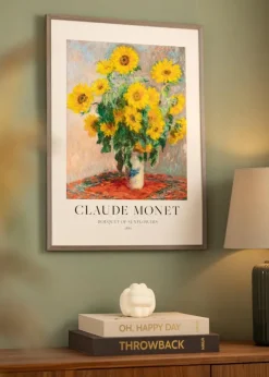 Ramme Ares Grå 40x40 cm - Passepartout Hvid 27x27 cm