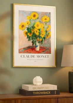 Ramme Ares Guld 50x60 cm - Passepartout Hvid 16x19 inches