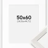 Ramme Ares Hvid Eg 50x60 cm - Passepartout Hvid 14x18 inches
