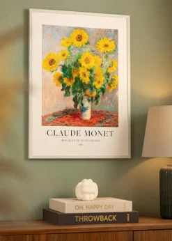 Ramme Ares Hvid Eg 40x40 cm - Passepartout Hvid 29x29 cm