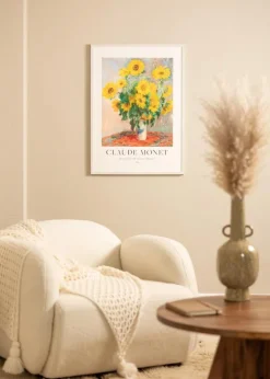 Ramme Ares Hvid Eg 40x50 cm - Passepartout Hvid 29,7x42 cm