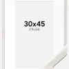 Ramme Ares Hvid Eg 30x45 cm - Passepartout Hvid 20x35 cm