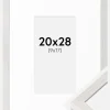 Ramme Ares Hvid Eg 20x28 cm - Passepartout Hvid 10x18 cm