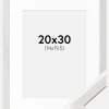 Ramme Ares Hvid Eg 20x30 cm - Passepartout Hvid 15x21 cm