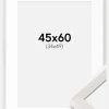 Ramme Ares Hvid Eg 45x60 cm - Passepartout Hvid 35x50 cm