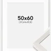 Ramme Ares Hvid Eg 50x60 cm - Passepartout Hvid 16x20 inches