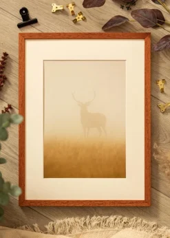 Ramme Ares Kirsebær 45x60 cm - Passepartout Hvid B3 353x500 mm