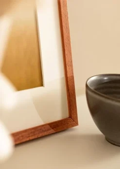 Ramme Ares Kirsebær 30x40 cm - Passepartout Hvid 20x28 cm