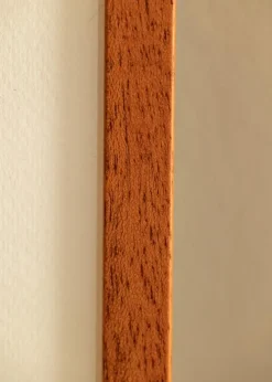 Ramme Ares Kirsebær 50x70 cm - Passepartout Hvid 15x23 inches