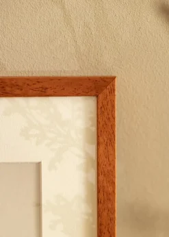 Ramme Ares Kirsebær 50x70 cm - Passepartout Hvid 16x24 inches