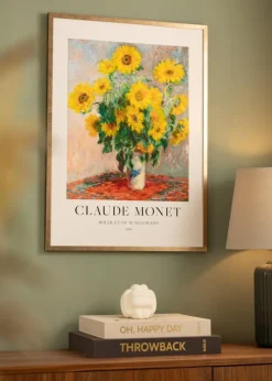 Ramme Ares Messing 50x60 cm - Passepartout Hvid 37x46 cm