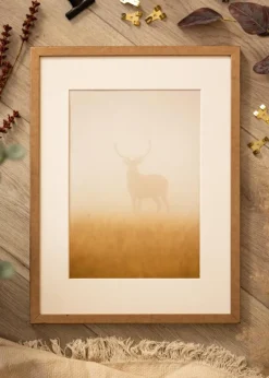 Ramme Ares Messing 50x60 cm - Passepartout Hvid 16x20 inches