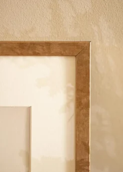 Ramme Ares Messing 50x50 cm - Passepartout Hvid 40x40 cm