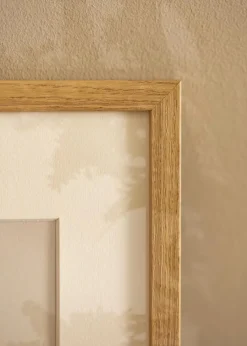 Ramme Ares Naturlig eg 45x60 cm - Passepartout Hvid 14x19 inches