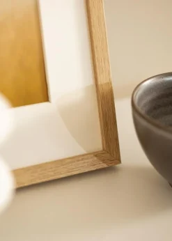 Ramme Ares Naturlig Eg 24x30 cm - Passepartout Hvid 6x8 inches