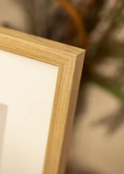 Ramme Ares Naturlig Eg 40x50 cm - Passepartout Hvid 30x41 cm