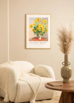 Ramme Ares Naturlig Eg 45x60 cm - Passepartout Hvid 13x19 inches