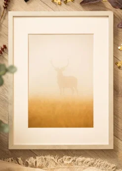 Ramme Ares Sølv 50x65 cm - Passepartout Hvid 16x22 inches