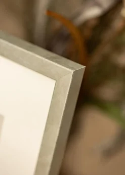 Ramme Ares Sølv 50x65 cm - Passepartout Hvid 40x54 cm