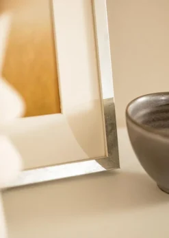 Ramme Ares Sølv 50x65 cm - Passepartout Hvid 40x55 cm