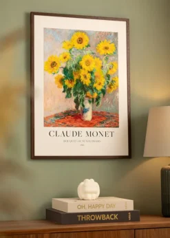 Ramme Ares Teak 45x60 cm - Passepartout Hvid 34x48 cm