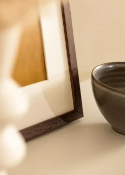 Ramme Ares Teak 24x30 cm - Passepartout Hvid 13x20 cm