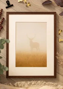 Ramme Ares Teak 20x30 cm - Passepartout Hvid 10x21 cm