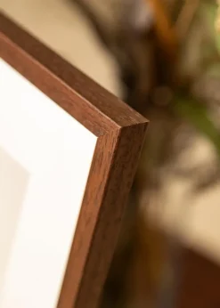 Ramme Ares Teak 18x24 cm - Passepartout Hvid 13x18 cm