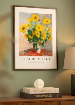 Ramme Ares Valnød 40x50 cm - Passepartout Hvid 12x15 inches