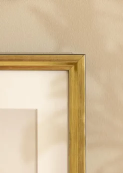 Ramme Arjeplog Guld - Valgfri Størrelse (Plexiglas)