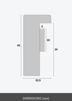 Ramme Balder Hvid - Valgfri Størrelse (Akrylglas)